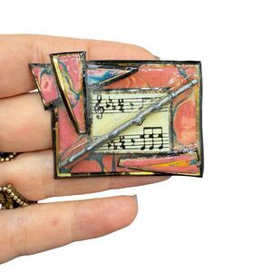 Artist Designed Music Jewelry Musician Brooch Music Teacher  pin